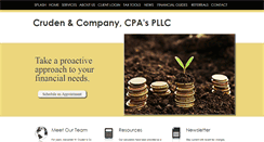 Desktop Screenshot of cruden-cpa.com